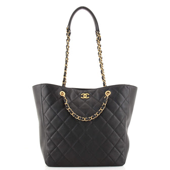 Chanel CC Chain Tote Quilted Lambskin Medium