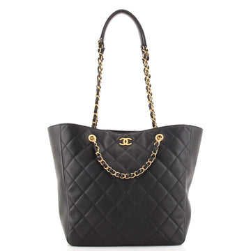 Chanel CC Chain Tote Quilted Lambskin Medium