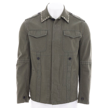 Valentino Men's Rockstud Untitled Army Field Jacket Cotton