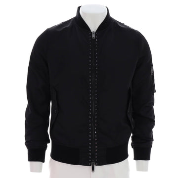 Valentino Men's Rockstud Bomber Jacket Nylon