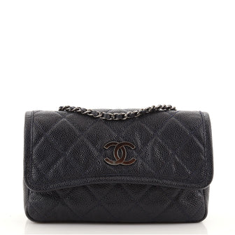 Chanel Natural Beauty Flap Bag Quilted Caviar Small