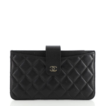 Chanel Classic Strap Pouch Quilted Caviar