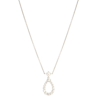 Harry Winston Loop Pendant Necklace Platinum with Diamonds XL