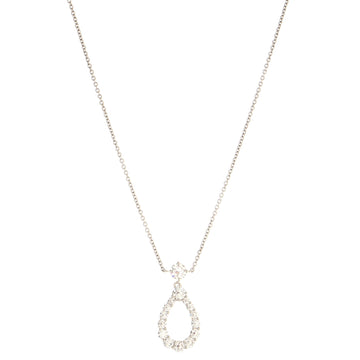 Harry Winston Loop Pendant Necklace Platinum with Diamonds XL