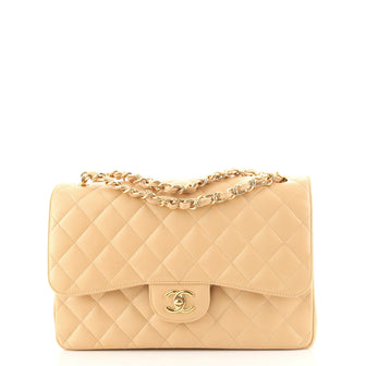 Chanel Classic Double Flap Bag Quilted Caviar Jumbo