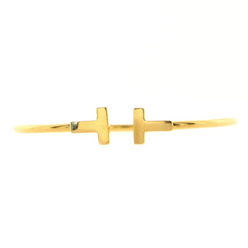 Tiffany & Co. T Wire Bracelet 18K Yellow Gold Narrow