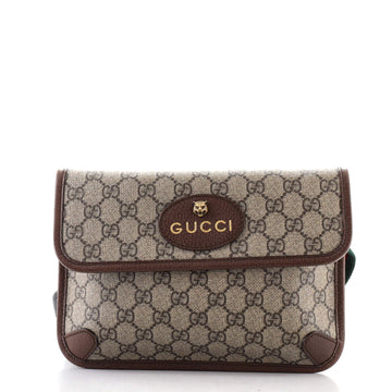 Gucci Neo Vintage Flap Belt Bag GG Coated Canvas