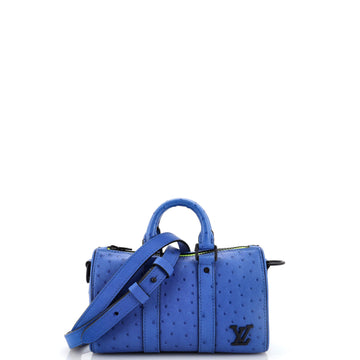 Keepall Bandouliere Bag Ostrich XS