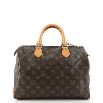Louis Vuitton Speedy Handbag Monogram Canvas 30