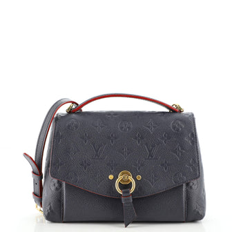 Louis Vuitton Blanche Handbag Monogram Empreinte Leather BB Black