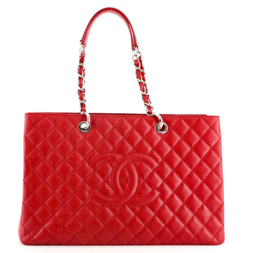 Chanel Grand Shopping Tote Quilted Caviar XL