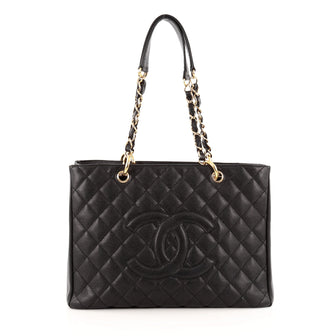 Chanel Grand Shopping Tote Quilted Caviar