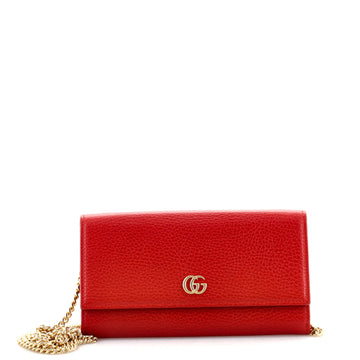 Gucci GG Marmont Continental Chain Wallet Leather