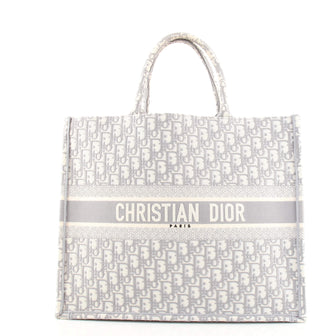 Christian Dior Book Tote Oblique Canvas Large