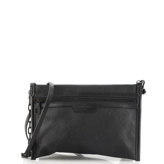 Louis Vuitton Double Flat Messenger Bag Monogram Shadow Leather