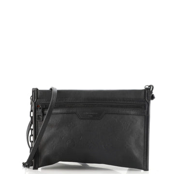 Louis Vuitton Double Flat Messenger Bag Monogram Shadow Leather