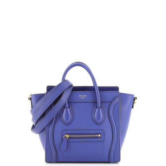 Celine Luggage Bag Grainy Leather Nano
