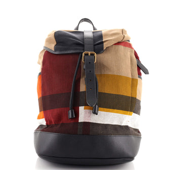 Burberry Drifton Backpack House Check Canvas