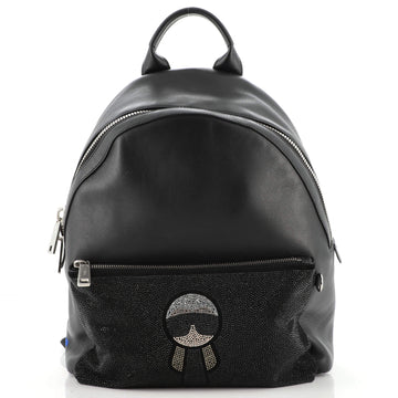 Fendi Karlito Backpack Leather with Crystals Medium