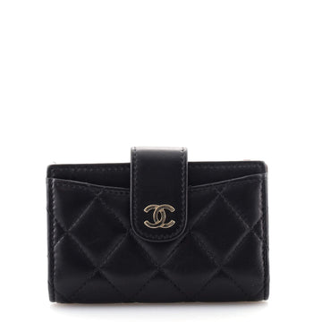 Chanel CC French Wallet Quilted Lambskin Compact