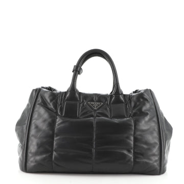 Prada Convertible Bomber Tote Nappa Leather Large