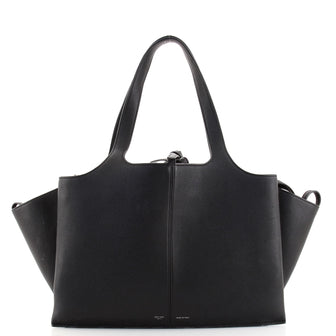 Celine Tri-Fold Shoulder Bag Grained Calfskin Medium
