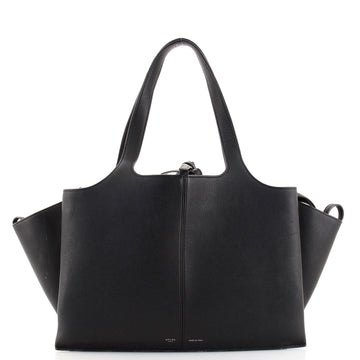Celine Tri-Fold Shoulder Bag Grained Calfskin Medium