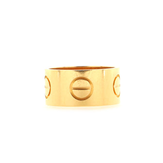 Cartier Love Band Ring 18K Yellow Gold Wide