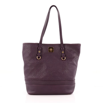 Louis Vuitton Citadine Handbag Monogram Empreinte Leather GM Purple