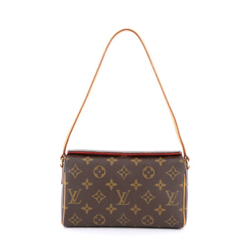 Louis Vuitton Recital Handbag Monogram Canvas Brown