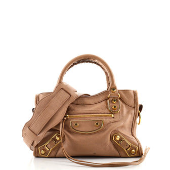 Balenciaga City Classic Metallic Edge Bag Leather Mini