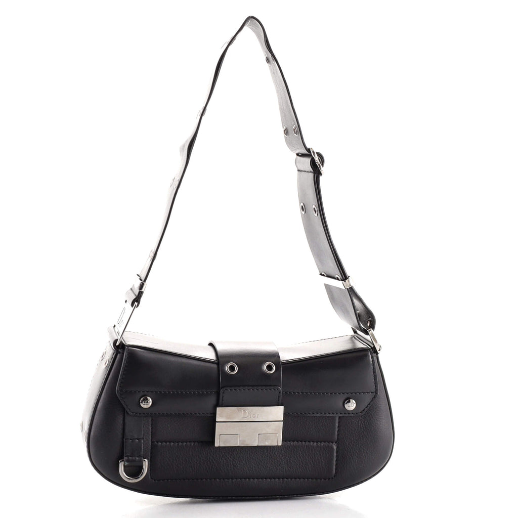 Columbus leather handbag Dior Black in Leather - 37476302
