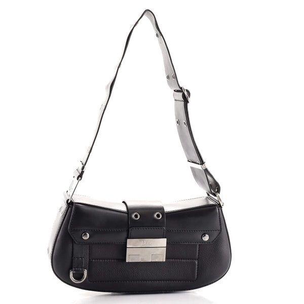 Christian Dior Columbus Y2K Leather Shoulder Bag Black - $1480 - From Raquel