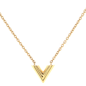 Louis Vuitton Essential V Necklace Metal