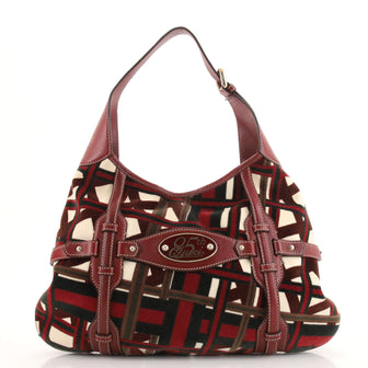 Gucci 85th Anniversary Hobo Printed Velvet Medium