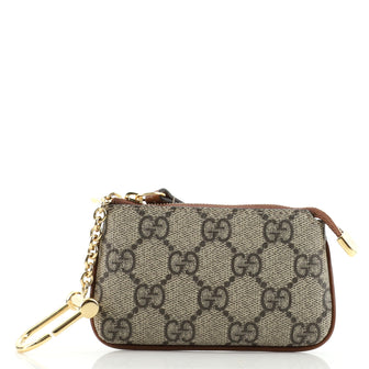 Gucci Key Pouch GG Coated Canvas