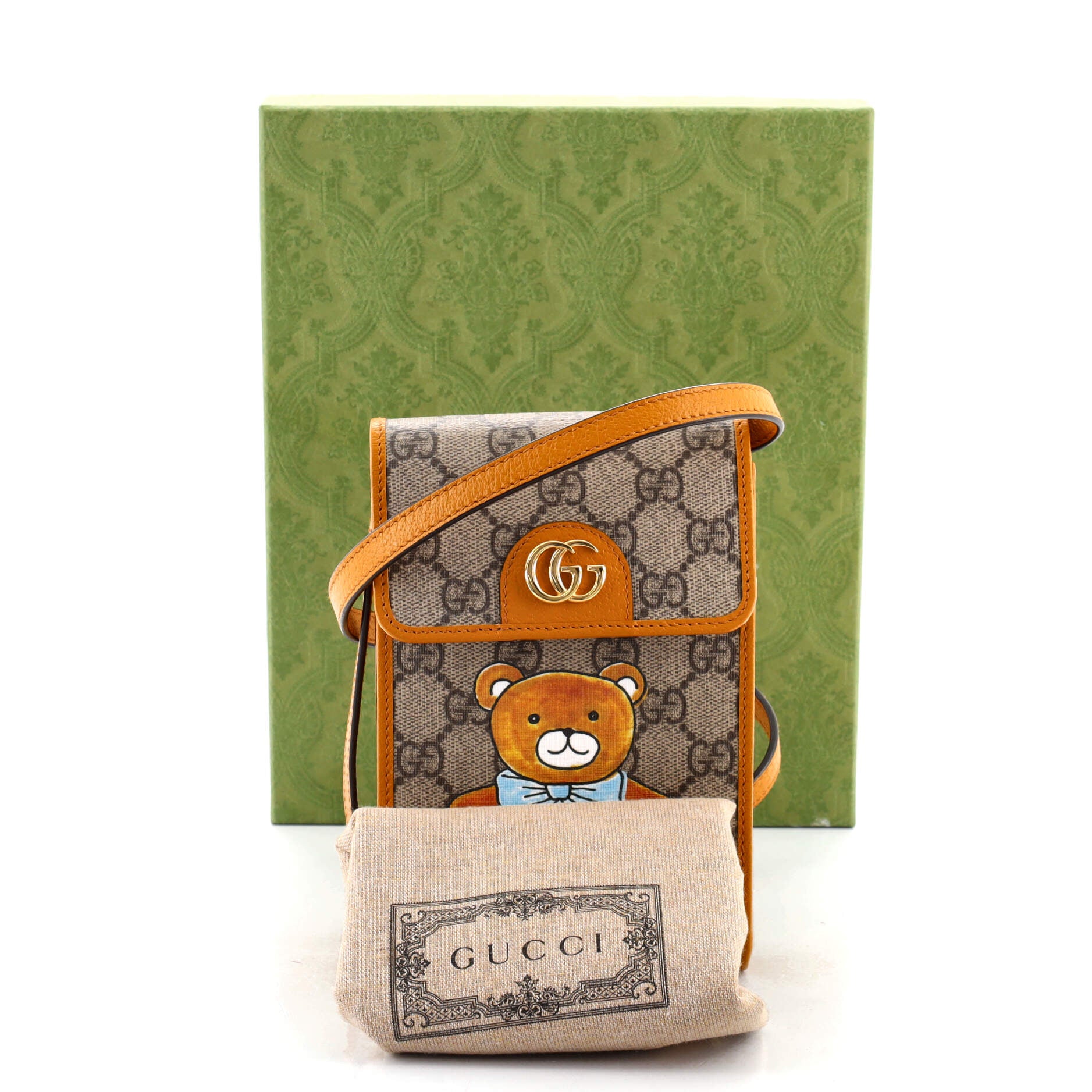 Gucci x EXO-KAI Flap Crossbody Bag Printed GG Coated Canvas Mini
