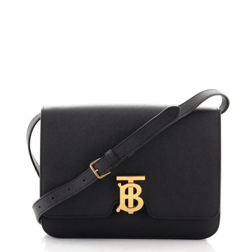 Burberry TB Flap Bag Leather Medium