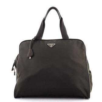 Prada Zip Around Tote Tessuto Medium