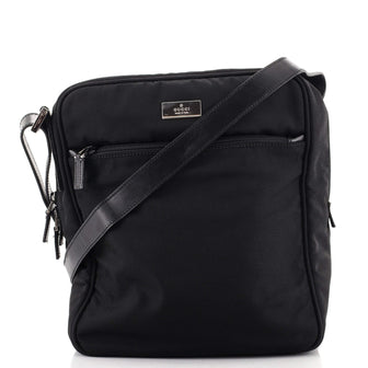 Gucci Vintage Zip Crossbody Bag Nylon Medium