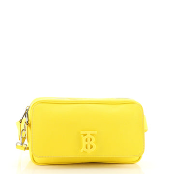 Burberry TB Front Pocket Wristlet Belt Bag Leather