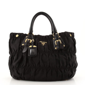 Prada Gaufre Convertible Tote Tessuto Large