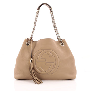 Gucci Soho Shoulder Bag Chain Strap Leather Medium