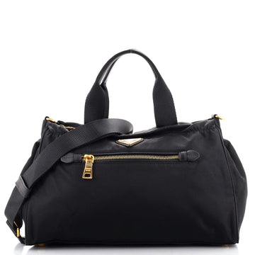Prada Convertible Bauletto Bag Tessuto Large