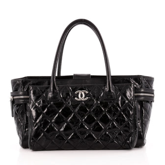 Chanel Executive Tote Quilted Glazed Calfskin Medium