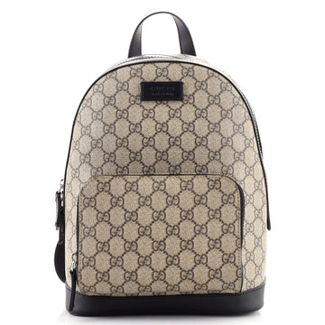 Gucci Zip Pocket Backpack GG Coated Canvas Small