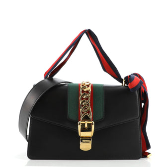 Gucci Sylvie Shoulder Bag Leather Small