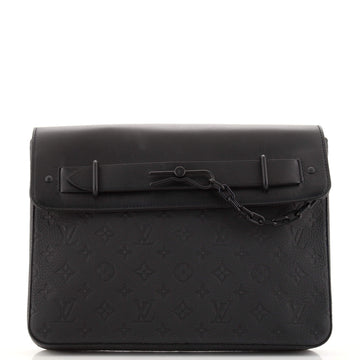 Louis Vuitton Pochette Steamer Monogram Taurillon Leather
