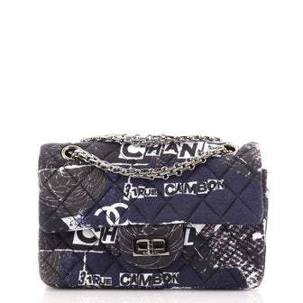 Chanel Reissue 2.55 Flap Bag Quilted Printed Jersey Mini