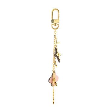 Louis Vuitton Blooming Flowers Chain Bag Charm and Key Holder Brass with Monogram Canvas